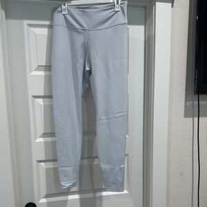 Nike Gray Leggings with High Waistband and Full Length
